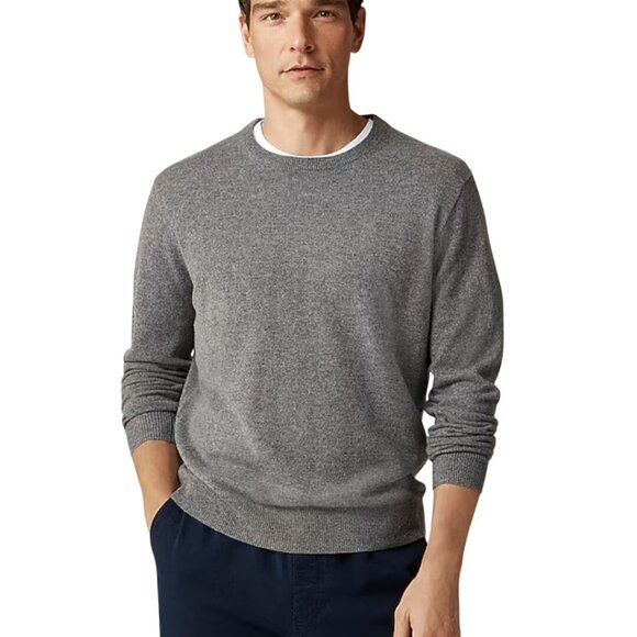 J.Crew Merino Wool Blend Charcoal Gray 2023 Crewneck Pullover Sweater Size XL - Picture 1 of 8